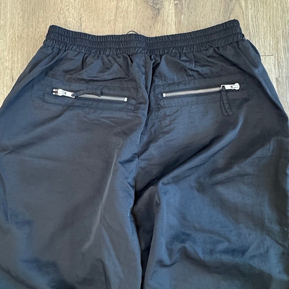 Camila Coelho Nathaly Pant Black Nylon Cargo Joggers Mid Rise Size Small NWT - Picture 10 of 10